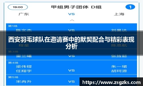 西安羽毛球队在邀请赛中的默契配合与精彩表现分析